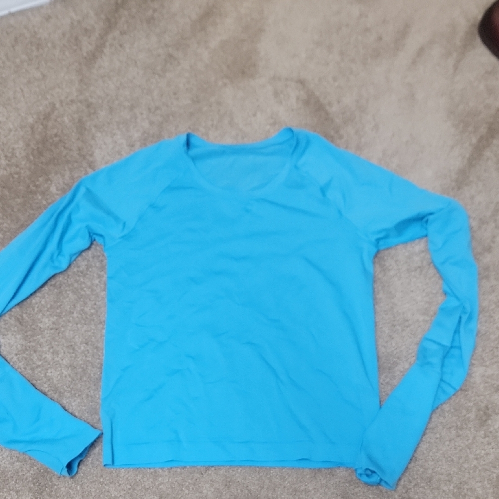 lululemon athletica Vibrant Blue Long Sleeve Top